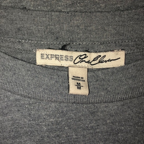 Grey Ruffle Sleeve T-shirt - Picture 2 of 2